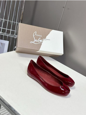 ua Ch**an louboutin marlougiela ballerinas patent calf leather