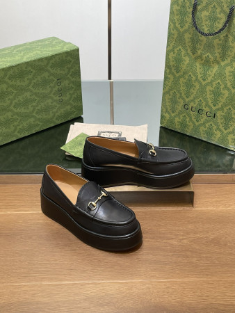 ua G*u*i horsebit wedge loafer