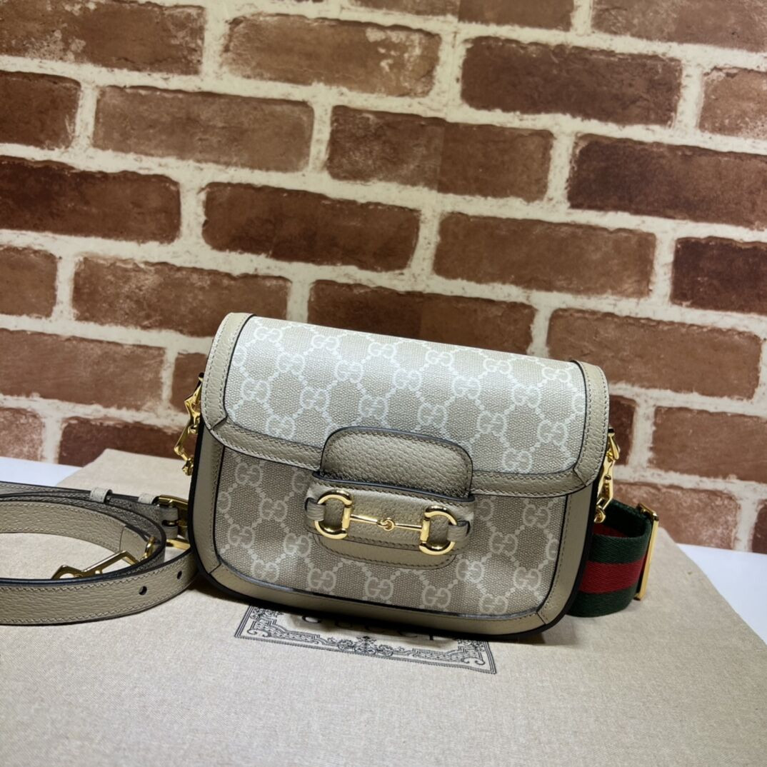 G*u*i HORSEBIT 1955 SHOULDER BAG 9.8"W x 7"H x 3.1"D