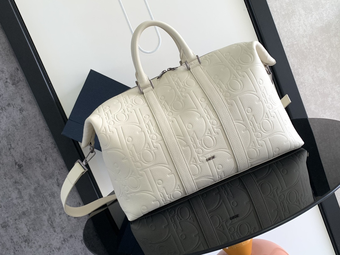 D*0r Weekender 40 Beige D*0r Gravity Leather and Beige Grained Calfskin 57.5 x 34.5 x 22 cm