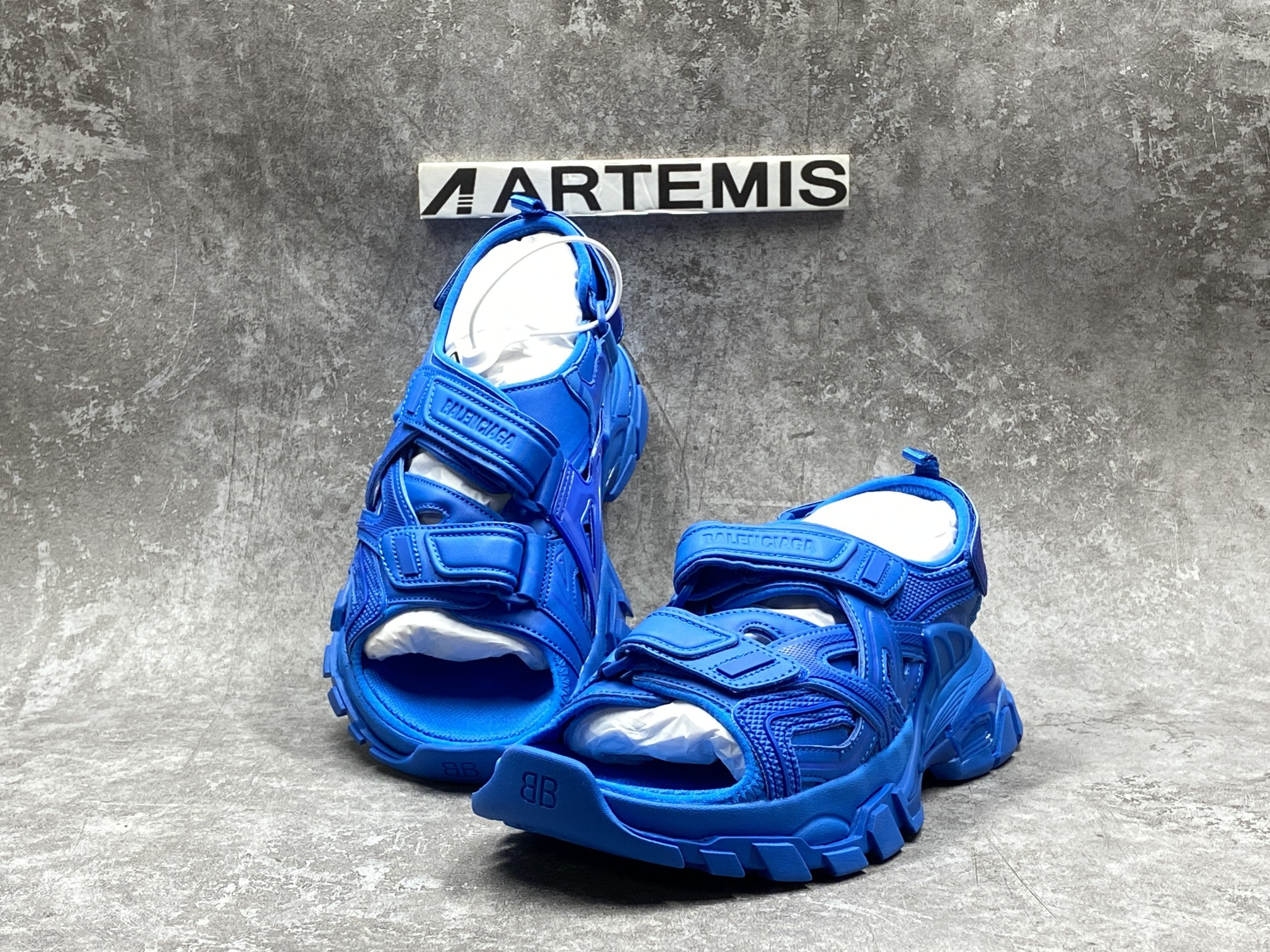 Balenciga Track Sandal Blue