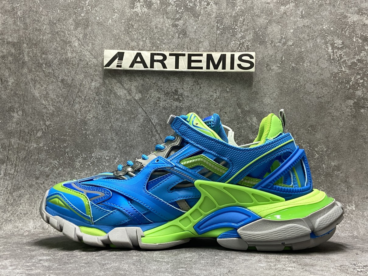Balenciga Track Blue Green