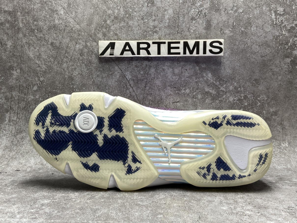 Air Jordan 14 White Purple