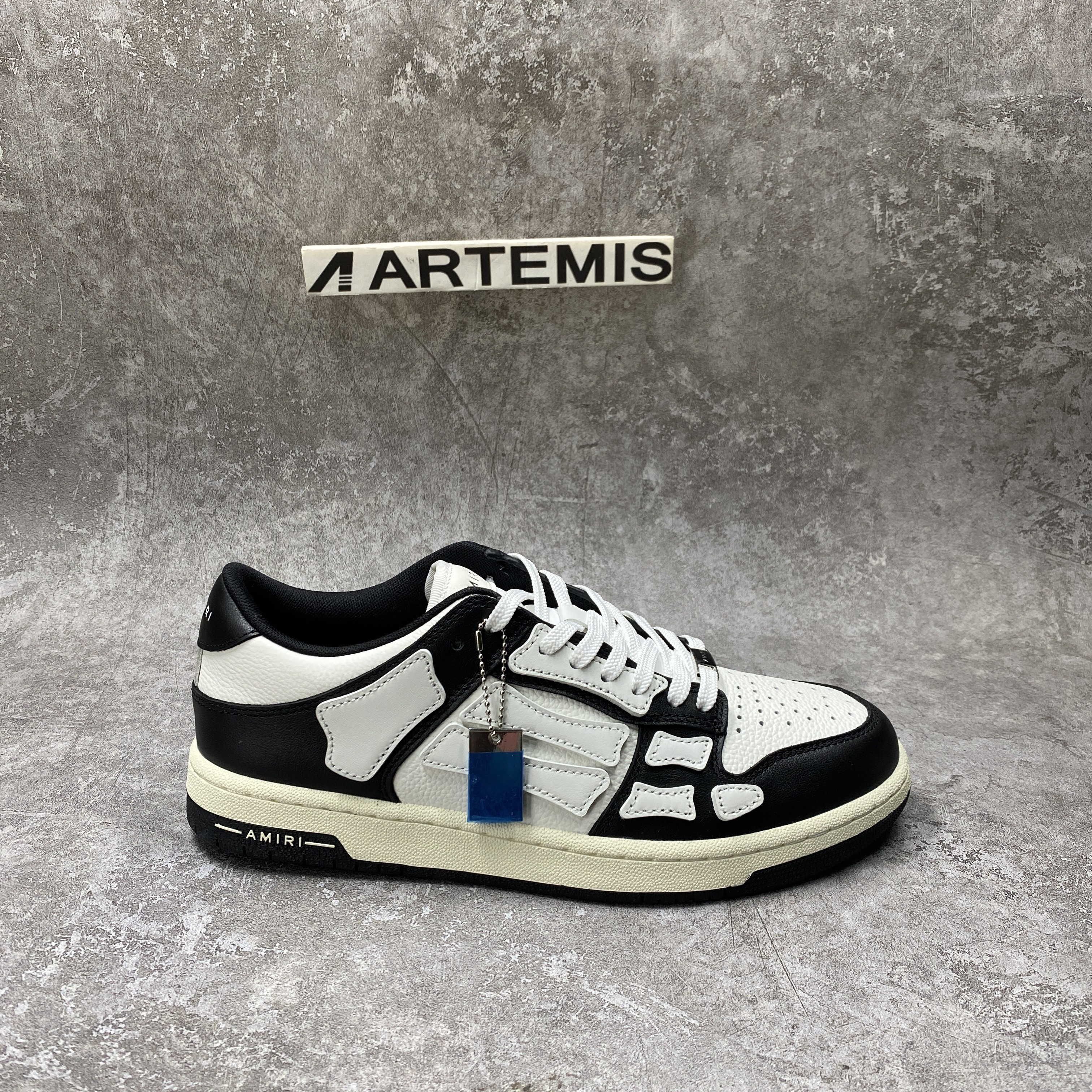 Amiri Skel Top Low Black White