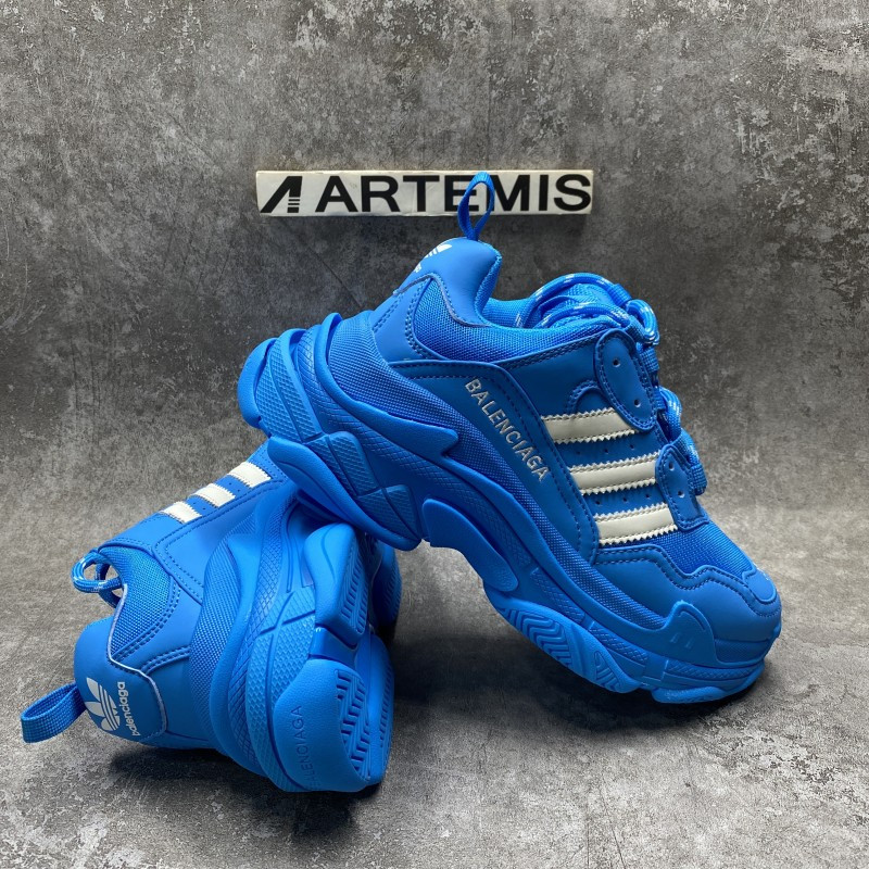 Balenciga x adida Triple S Blue White