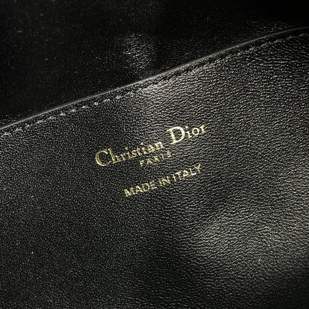 Medium D*0r Nolita Bag  Black Calfskin 11 x 10 x 2 inches