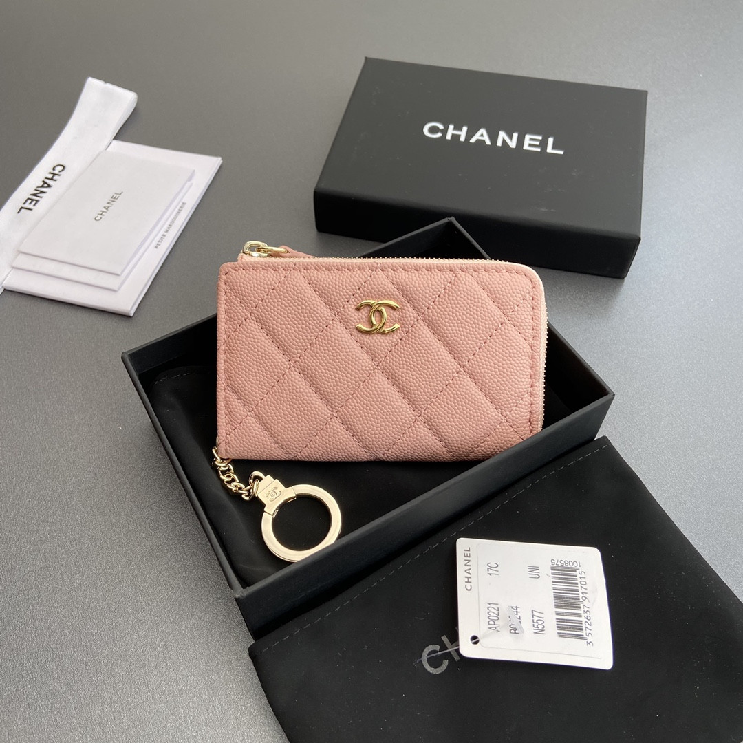 Ch*el Card holder 11.5×7.5×1.5cm