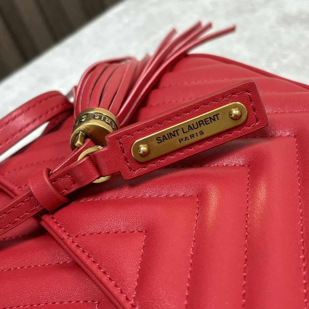 Y*L LOU camera bag in quilted leather 23x16x6cm