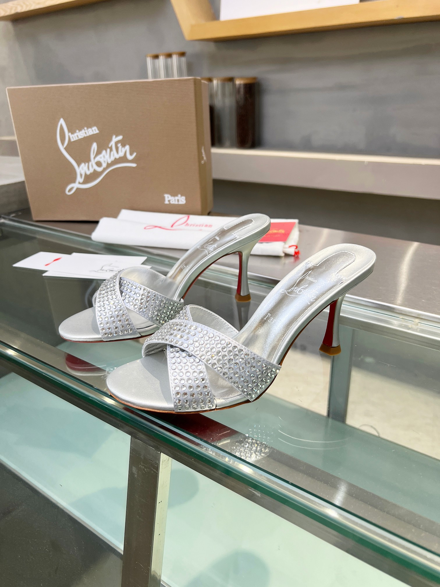 UA Ch**an Louboutin CL red-bottom shoes