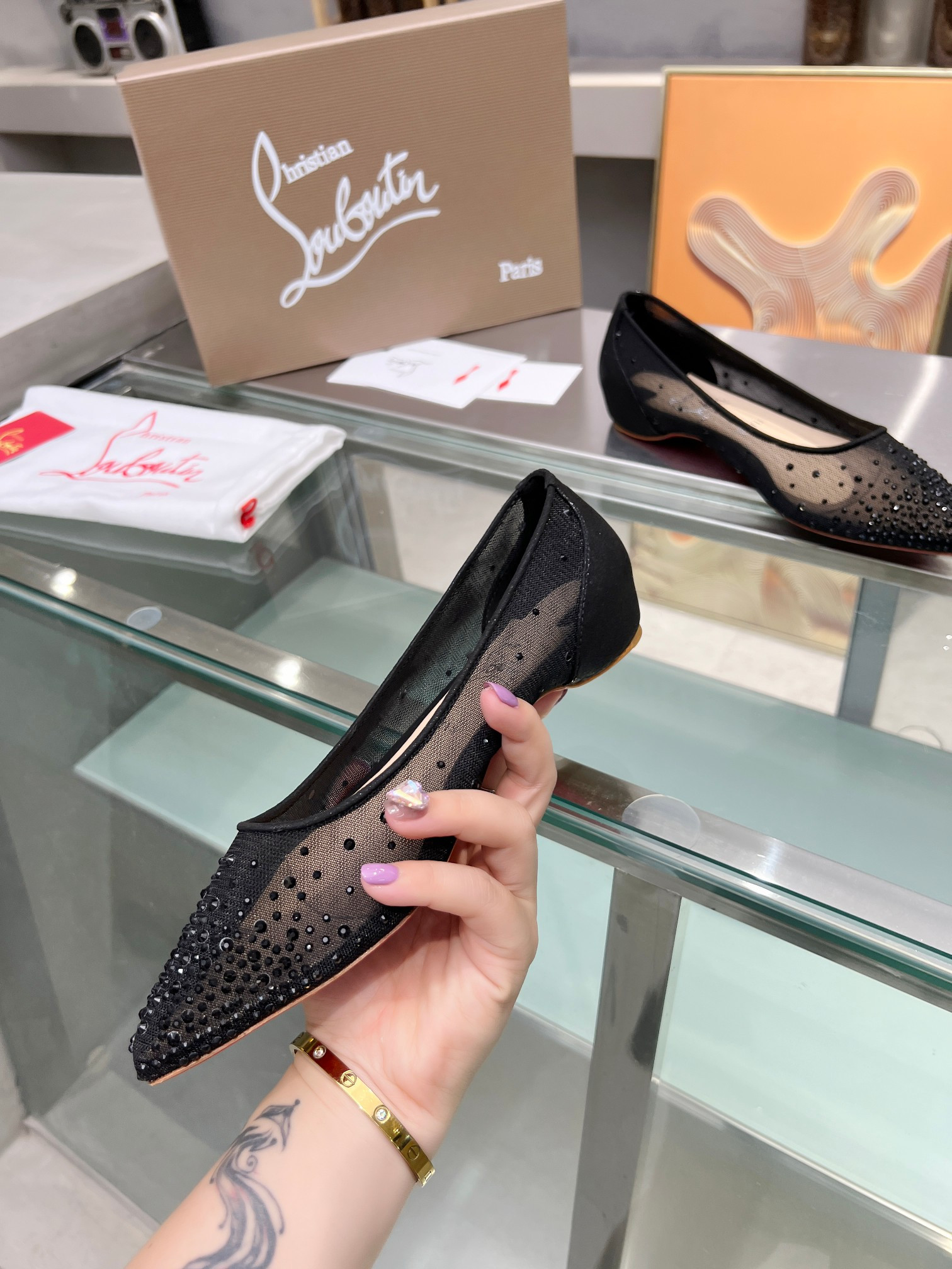 UA Ch**an Louboutin CL red-bottom shoes