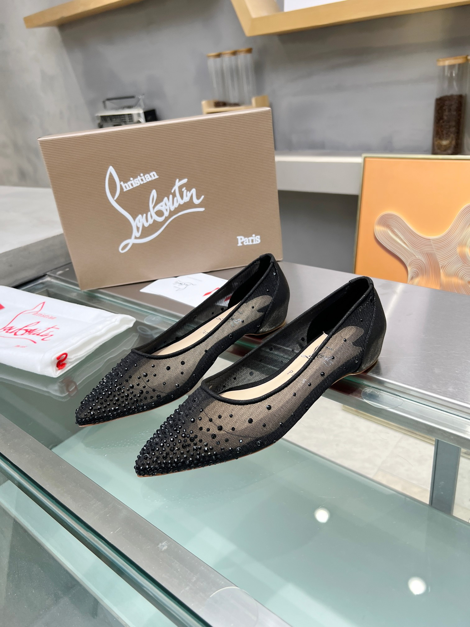 UA Ch**an Louboutin CL red-bottom shoes