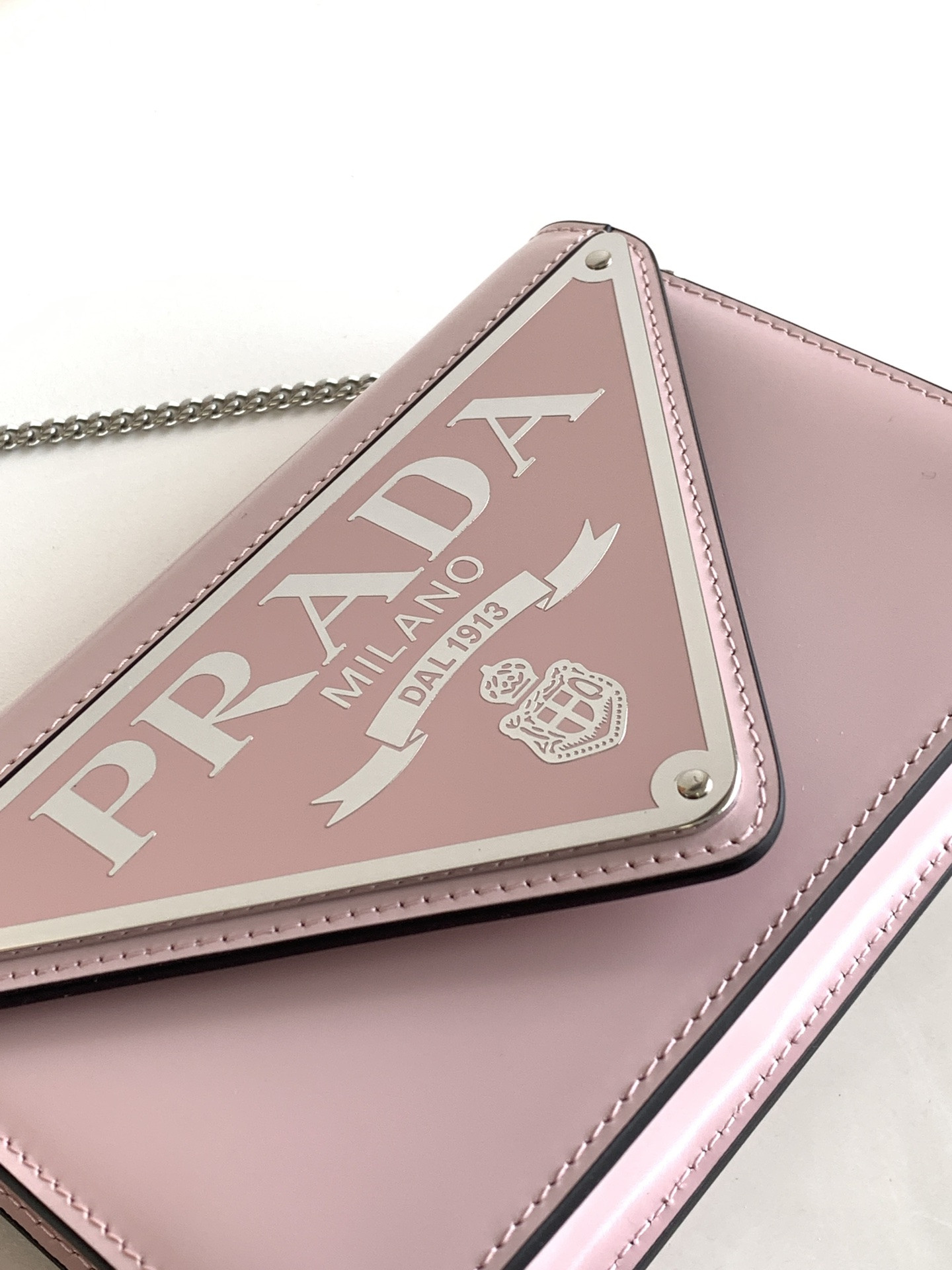 Pra*a brushed leather shoulder bag 17x 9.5x3.5cm