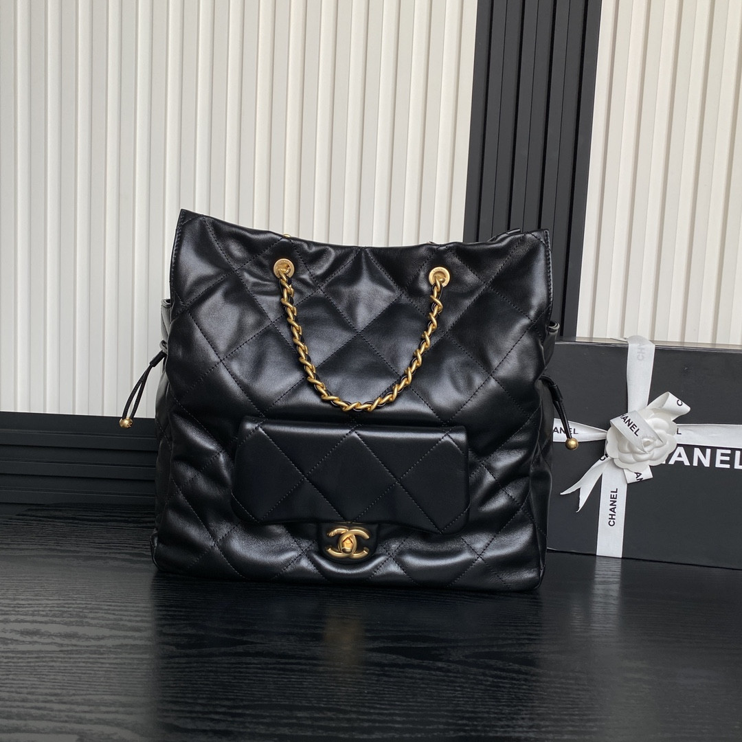 Ch*el 25C Shopping Tote Handbag 34x36x12cm