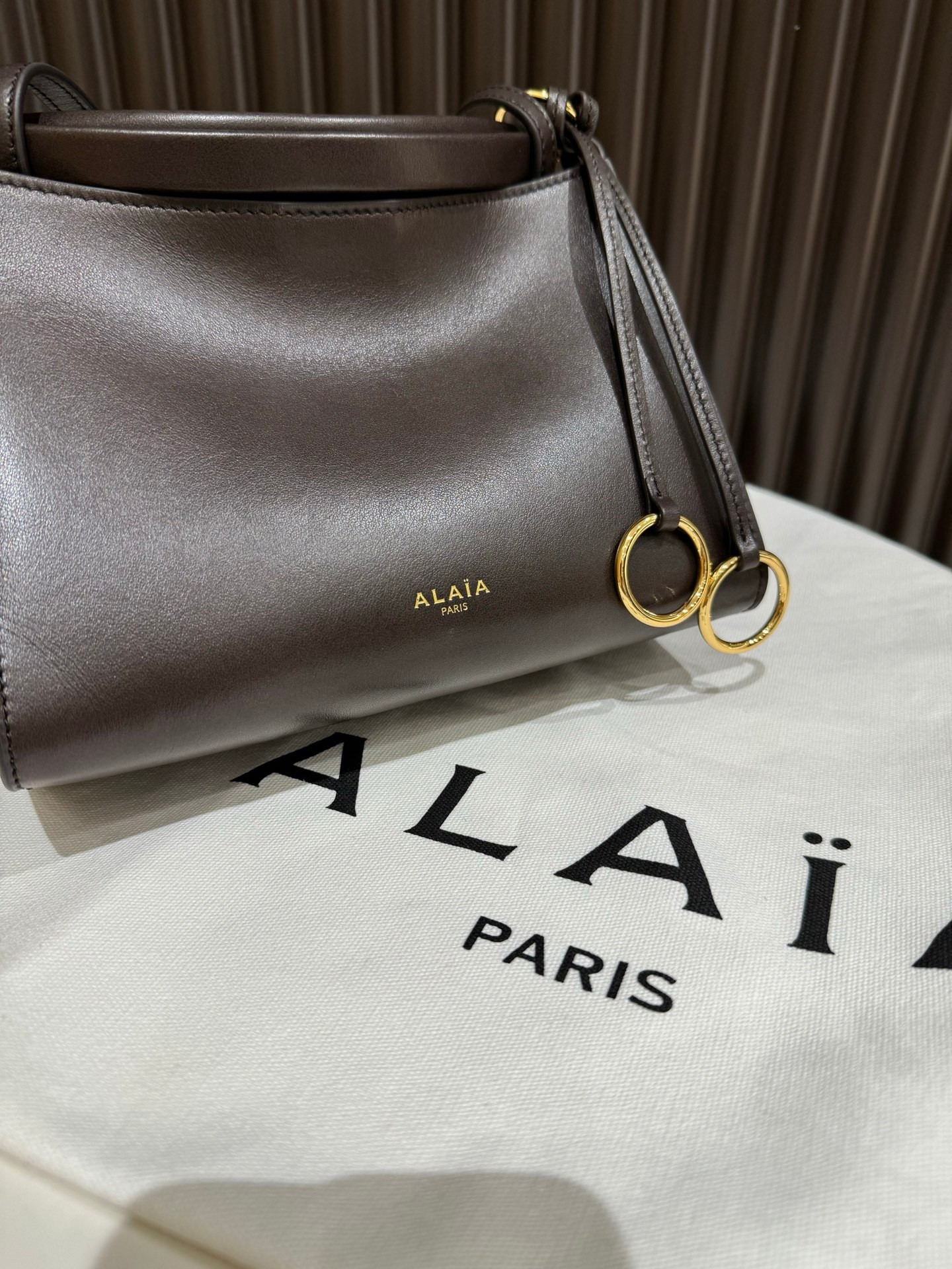 ALAÏA LE CLICK SMALL SQUARE BAG 20x15x9cm